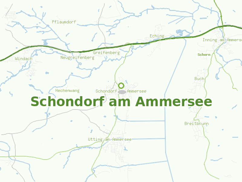 Karte von Schondorf am Ammersee