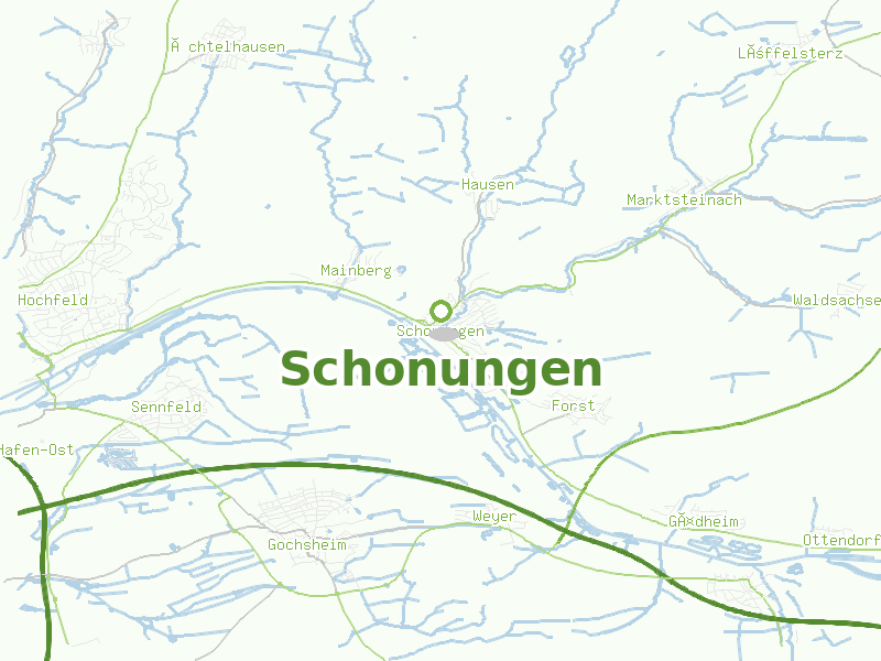 Karte von Schonungen