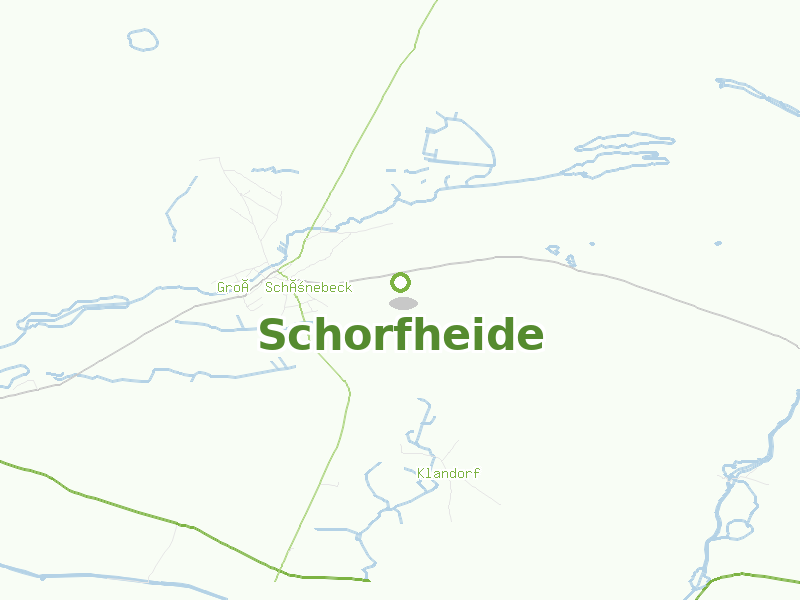 Karte von Schorfheide