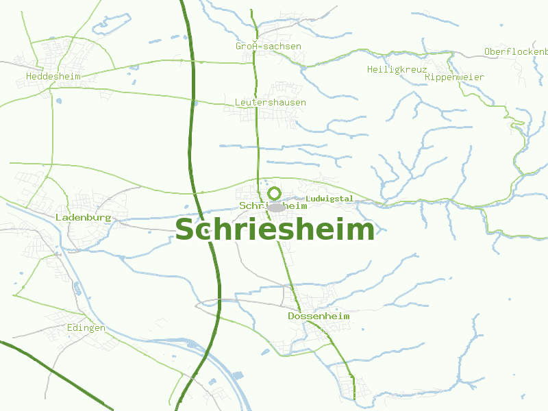 Karte von Schriesheim