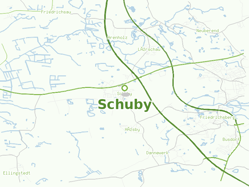 Karte von Schuby