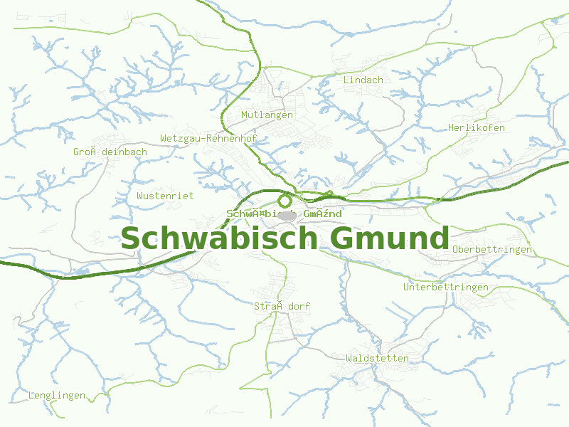 Karte von Schwabisch Gmund