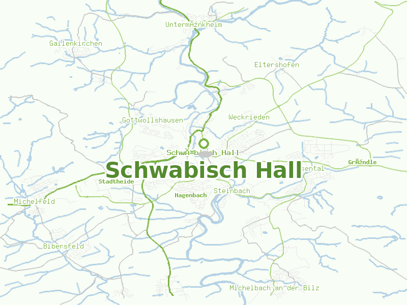 Karte von Schwabisch Hall