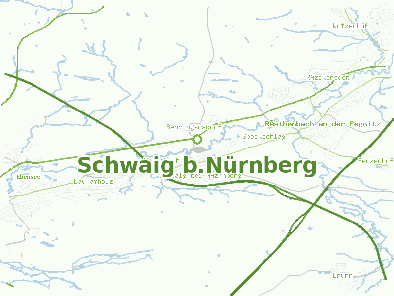 Karte von Schwaig b.Nürnberg