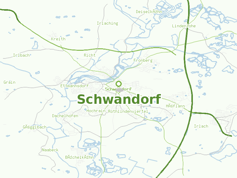 Karte von Schwandorf