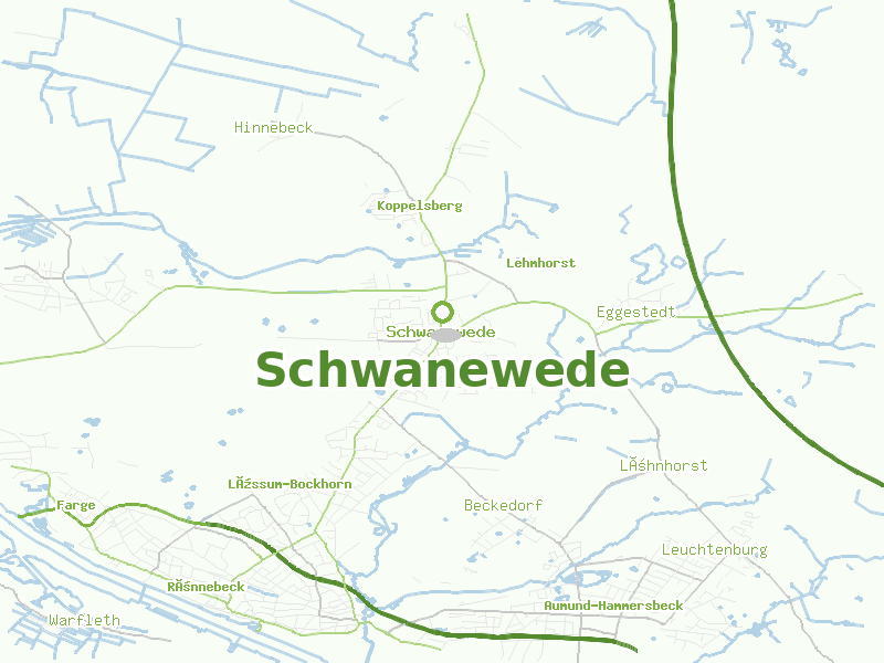 Karte von Schwanewede
