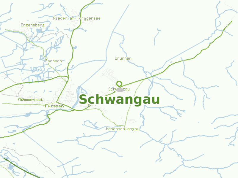 Karte von Schwangau