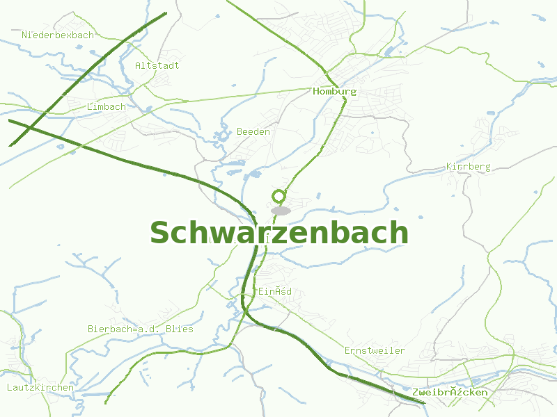 Karte von Schwarzenbach