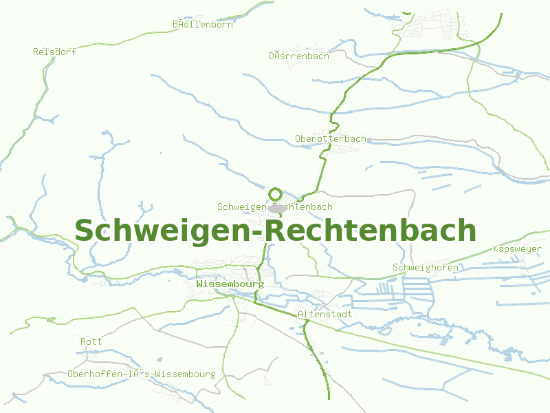 Karte von Schweigen-Rechtenbach