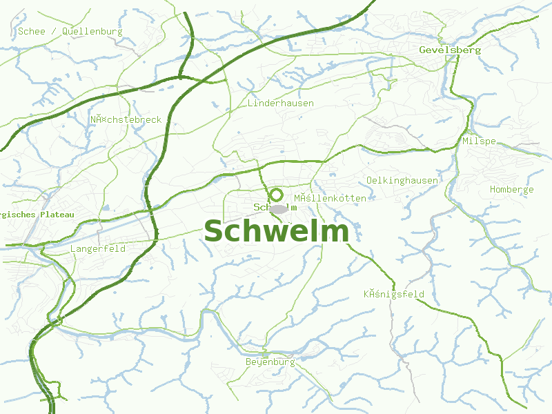 Karte von Schwelm