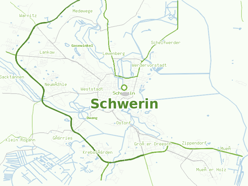 Karte von Schwerin
