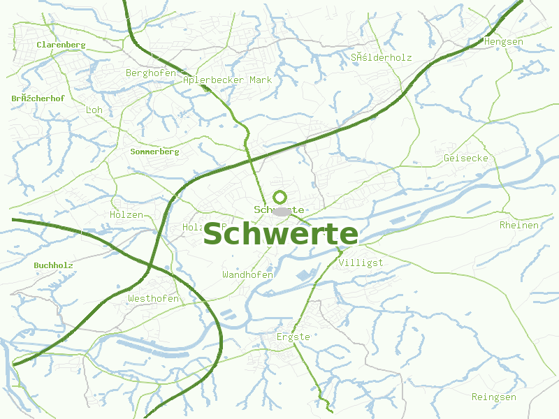 Karte von Schwerte