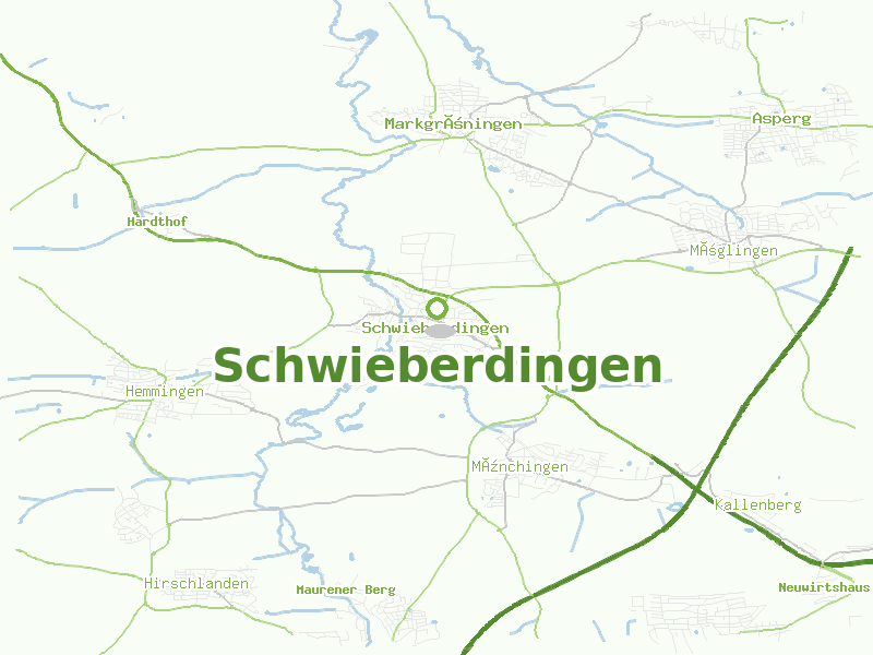 Karte von Schwieberdingen