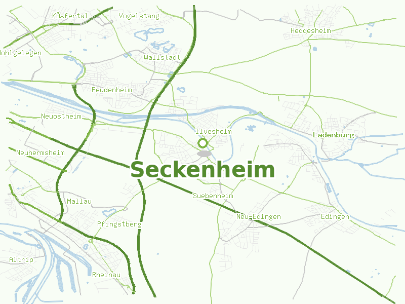 Karte von Seckenheim