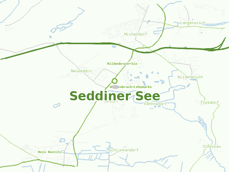 Karte von Seddiner See