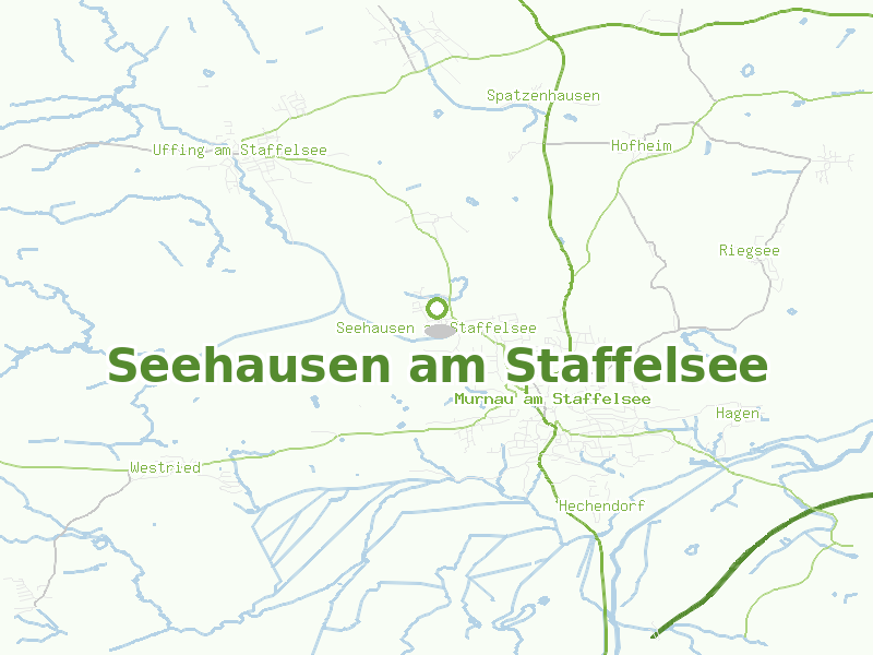Karte von Seehausen am Staffelsee