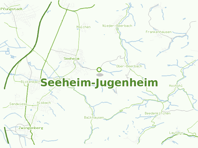 Karte von Seeheim-Jugenheim