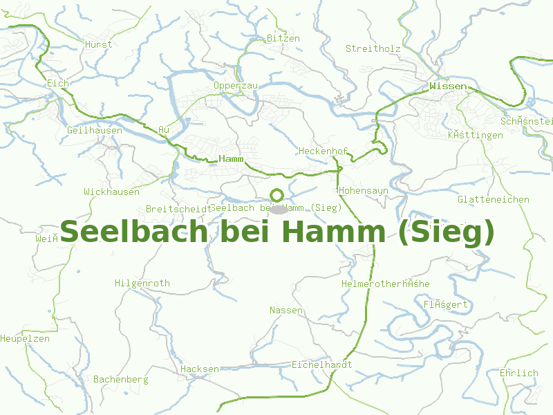 Karte von Seelbach bei Hamm (Sieg)