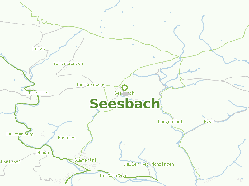 Karte von Seesbach