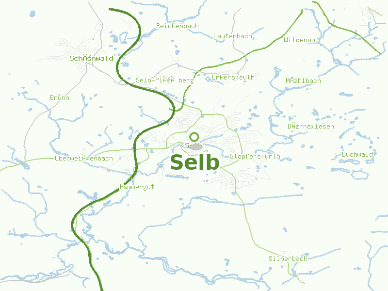Karte von Selb