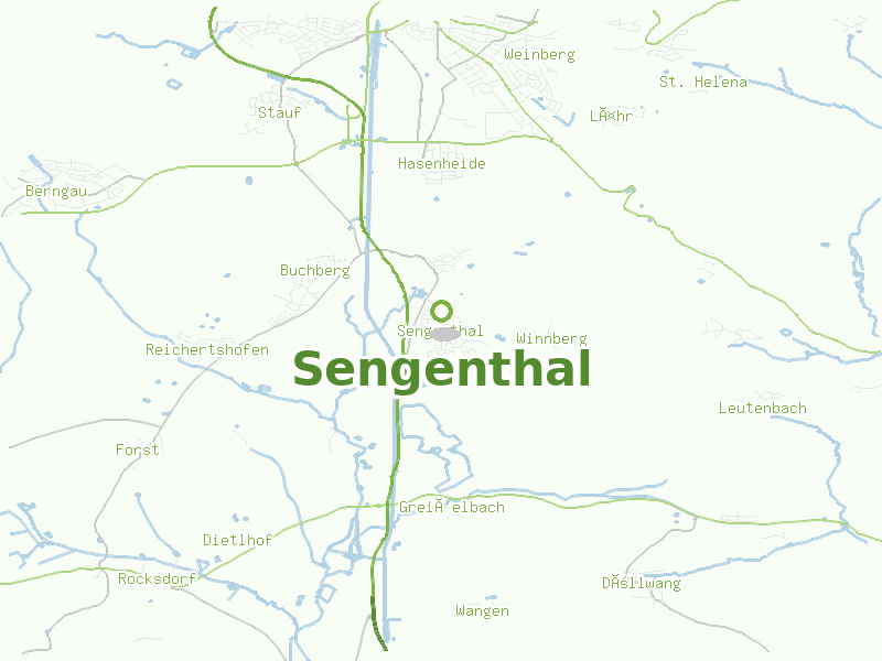 Karte von Sengenthal