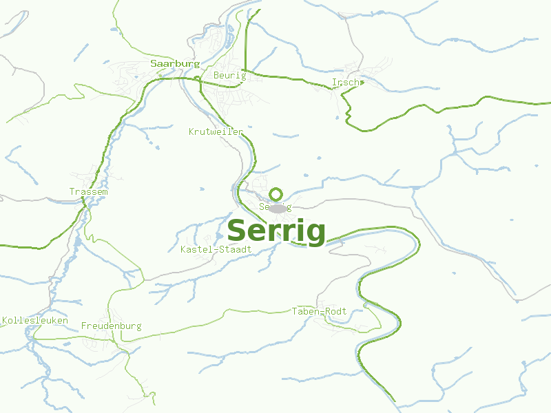 Karte von Serrig