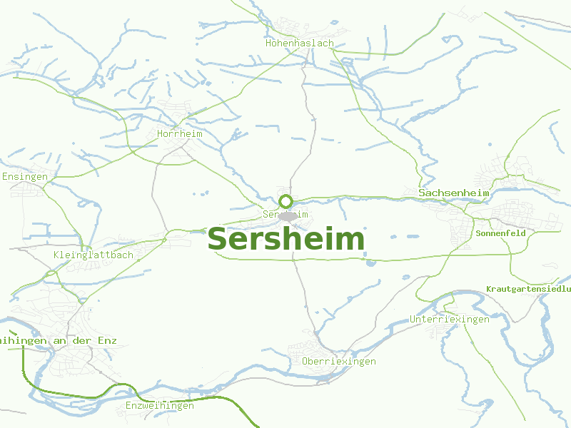 Karte von Sersheim