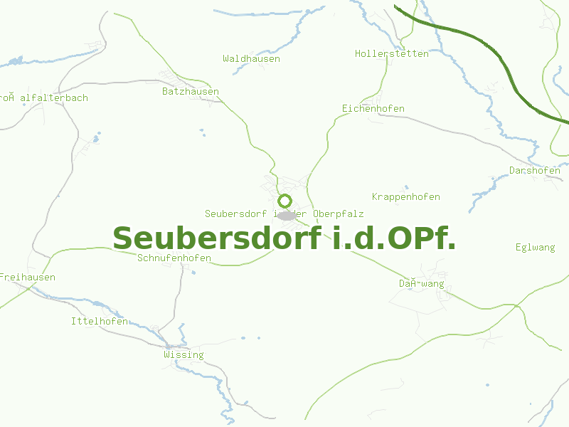 Karte von Seubersdorf i.d.OPf.