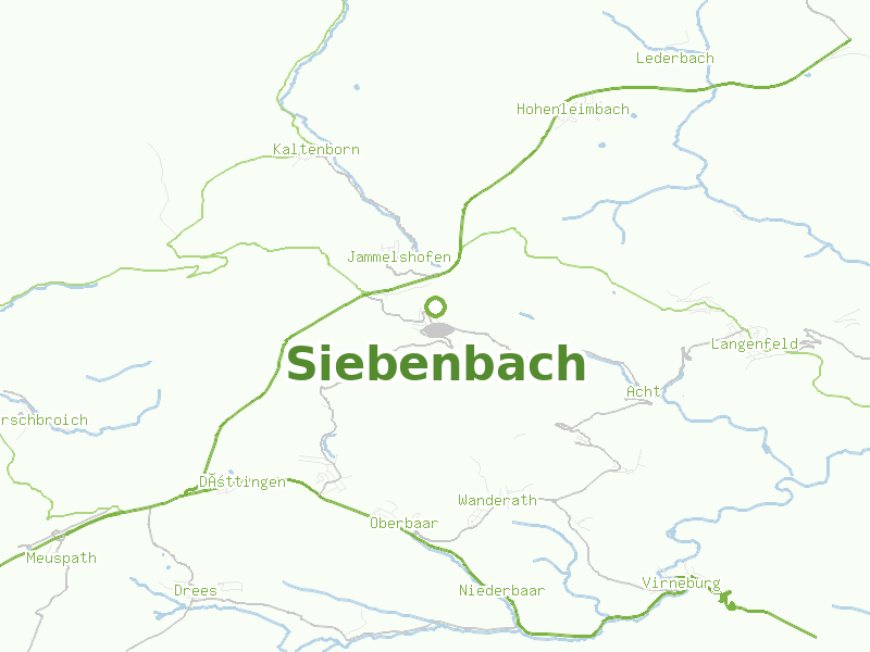 Karte von Siebenbach