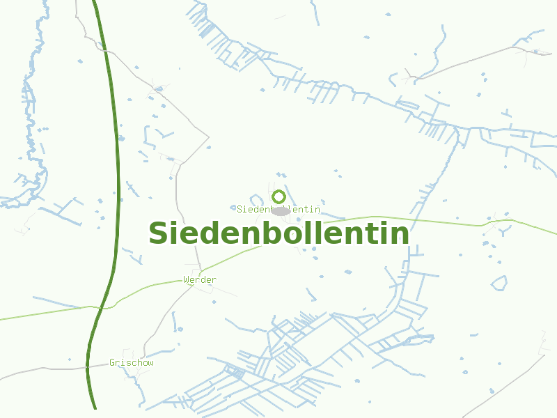 Karte von Siedenbollentin