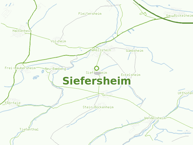 Karte von Siefersheim