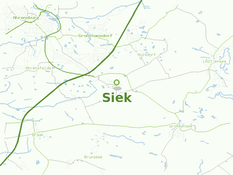 Karte von Siek