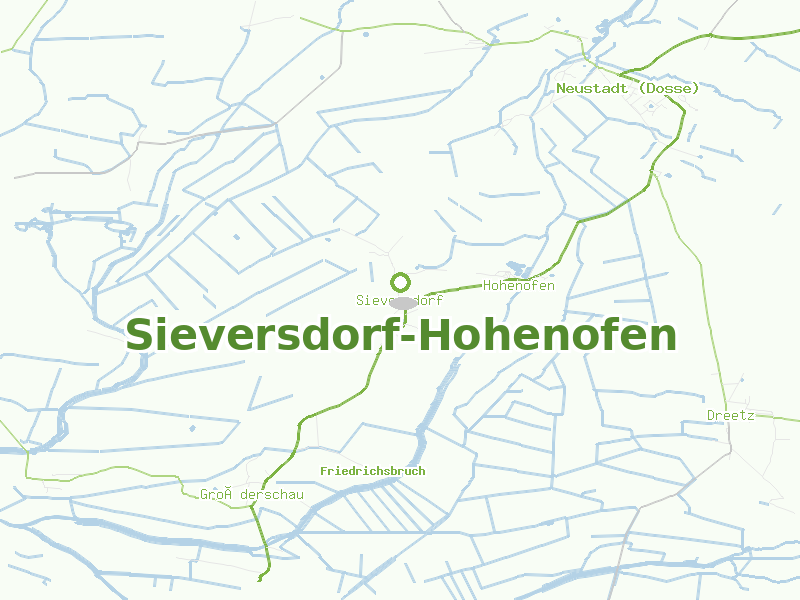Karte von Sieversdorf-Hohenofen