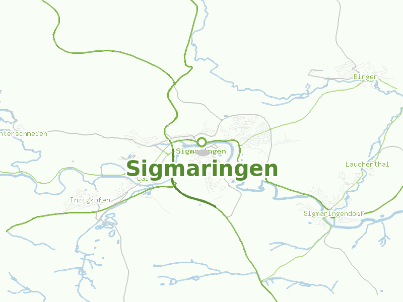 Karte von Sigmaringen