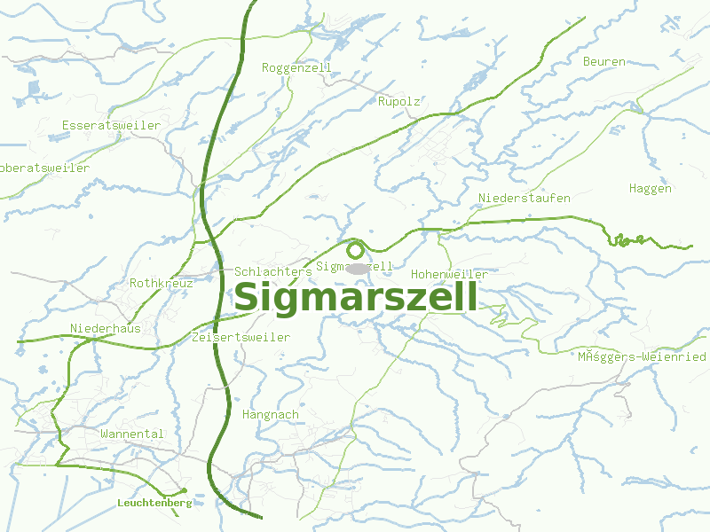 Karte von Sigmarszell