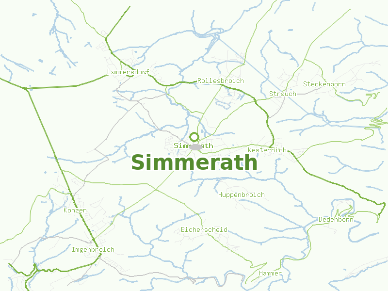 Karte von Simmerath