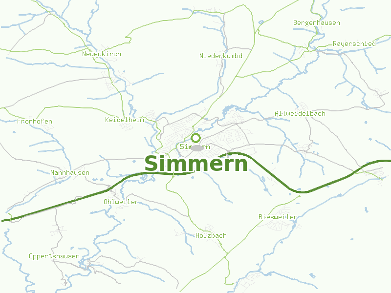 Karte von Simmern