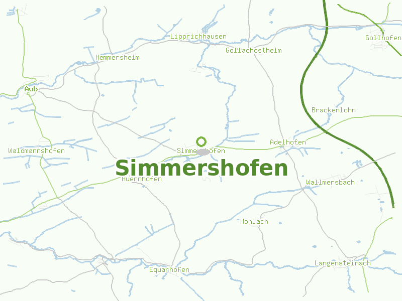 Karte von Simmershofen