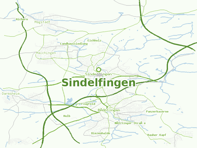 Karte von Sindelfingen
