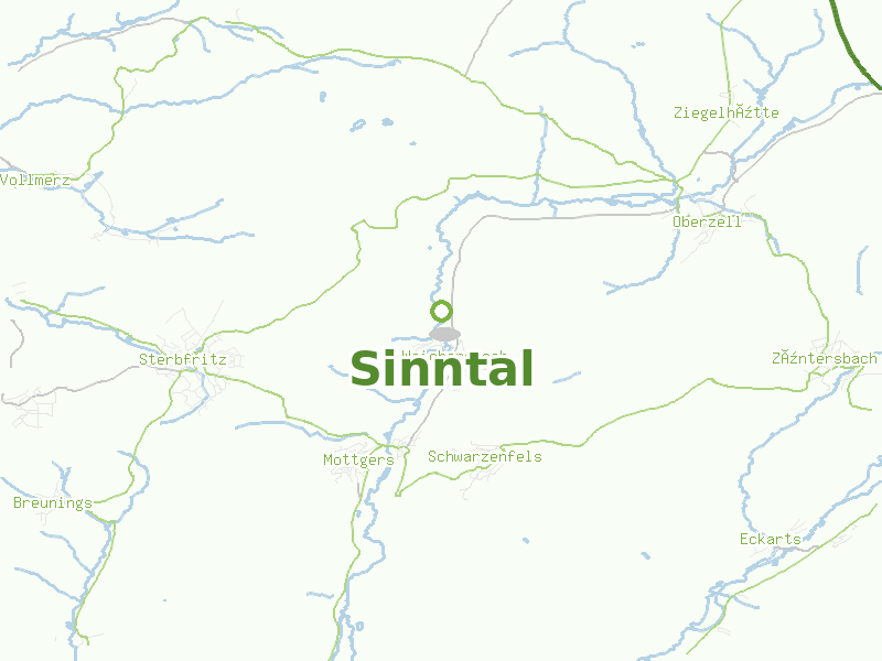 Karte von Sinntal