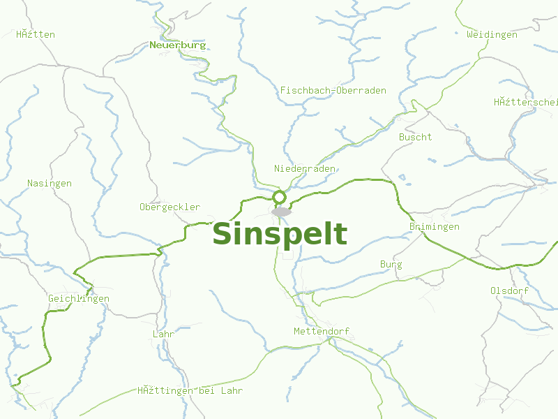 Karte von Sinspelt