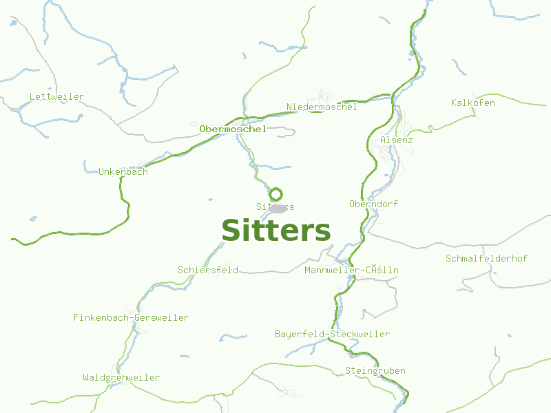 Karte von Sitters