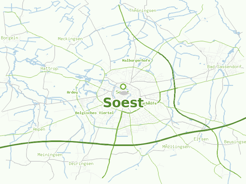 Karte von Soest