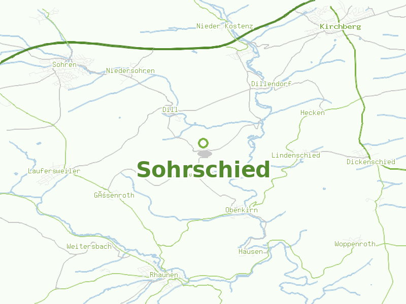 Karte von Sohrschied