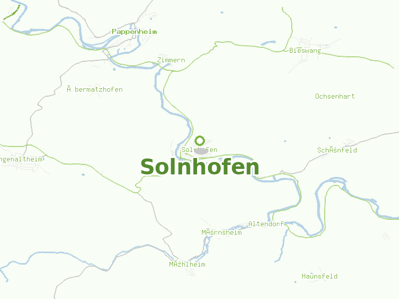 Karte von Solnhofen