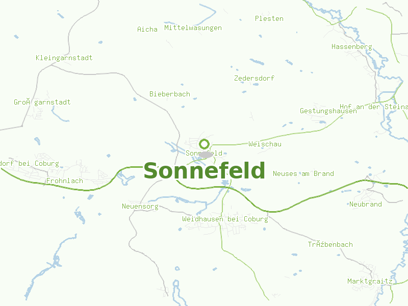 Karte von Sonnefeld