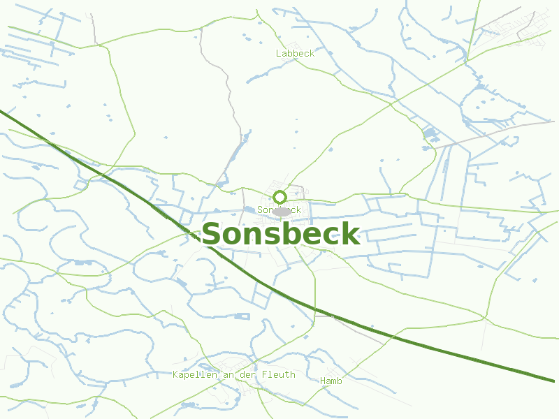 Karte von Sonsbeck
