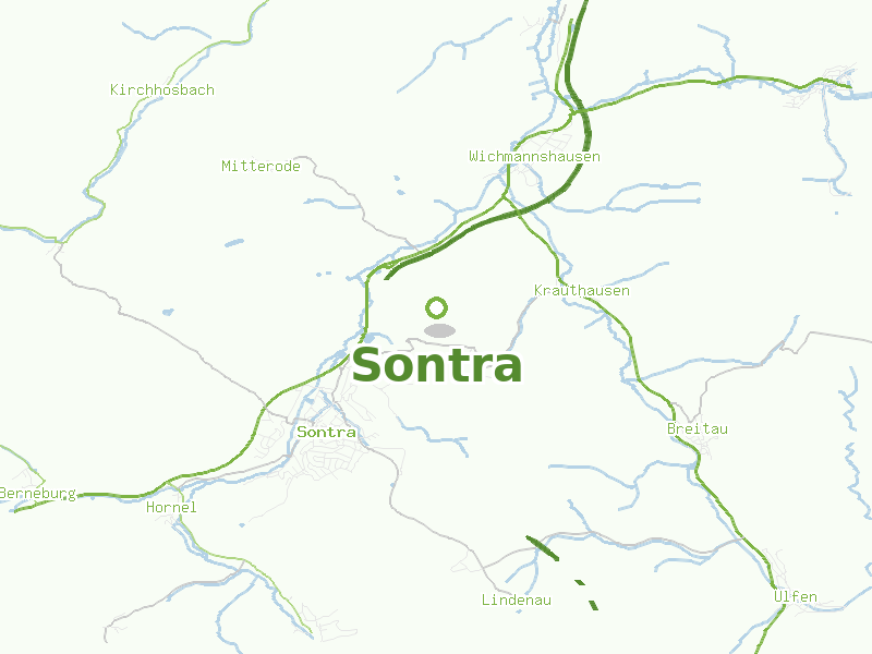 Karte von Sontra