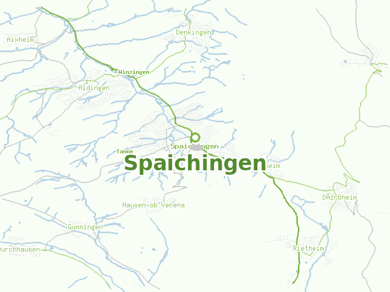Karte von Spaichingen