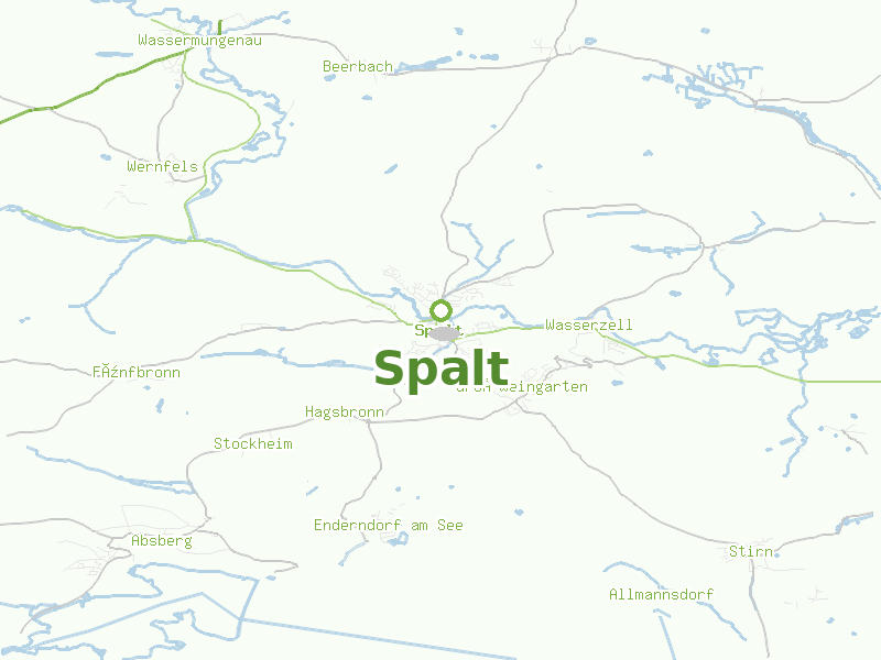 Karte von Spalt